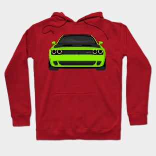 DODGE HELLCAT FRONT LIME Hoodie